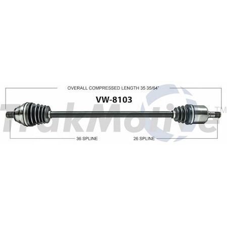 Surtrack Axle Cv Axle Shaft, Vw-8103 VW-8103